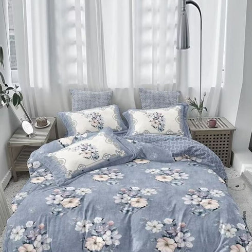 Vistara 4 Piece (Bedding) AC Comforter Set with King Size Bedsheet & Pillow Covers by Florida